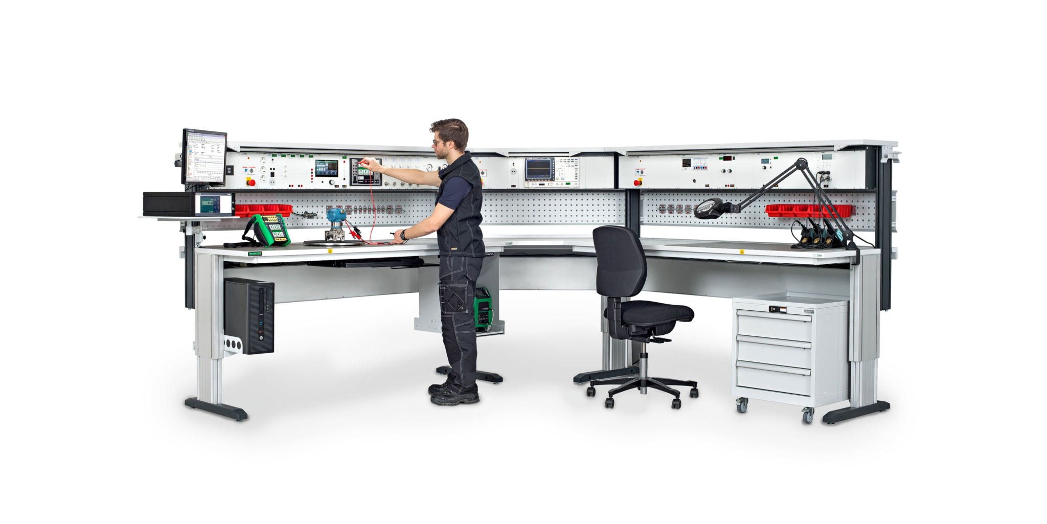 Beamex POC8 in Centrical calibration bench.