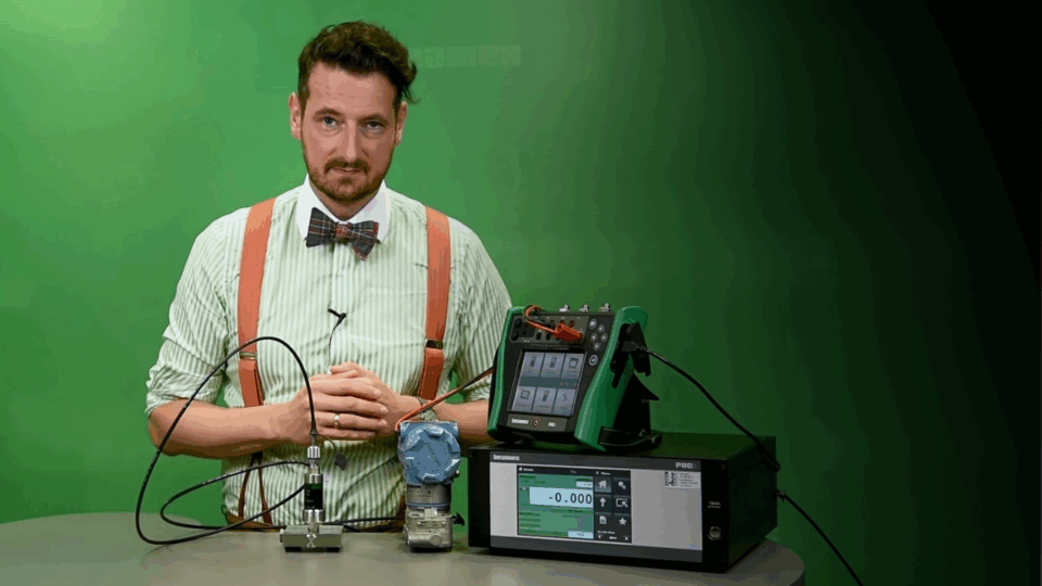Pressure calibration with Beamex POC8 Automatic Pressure controller