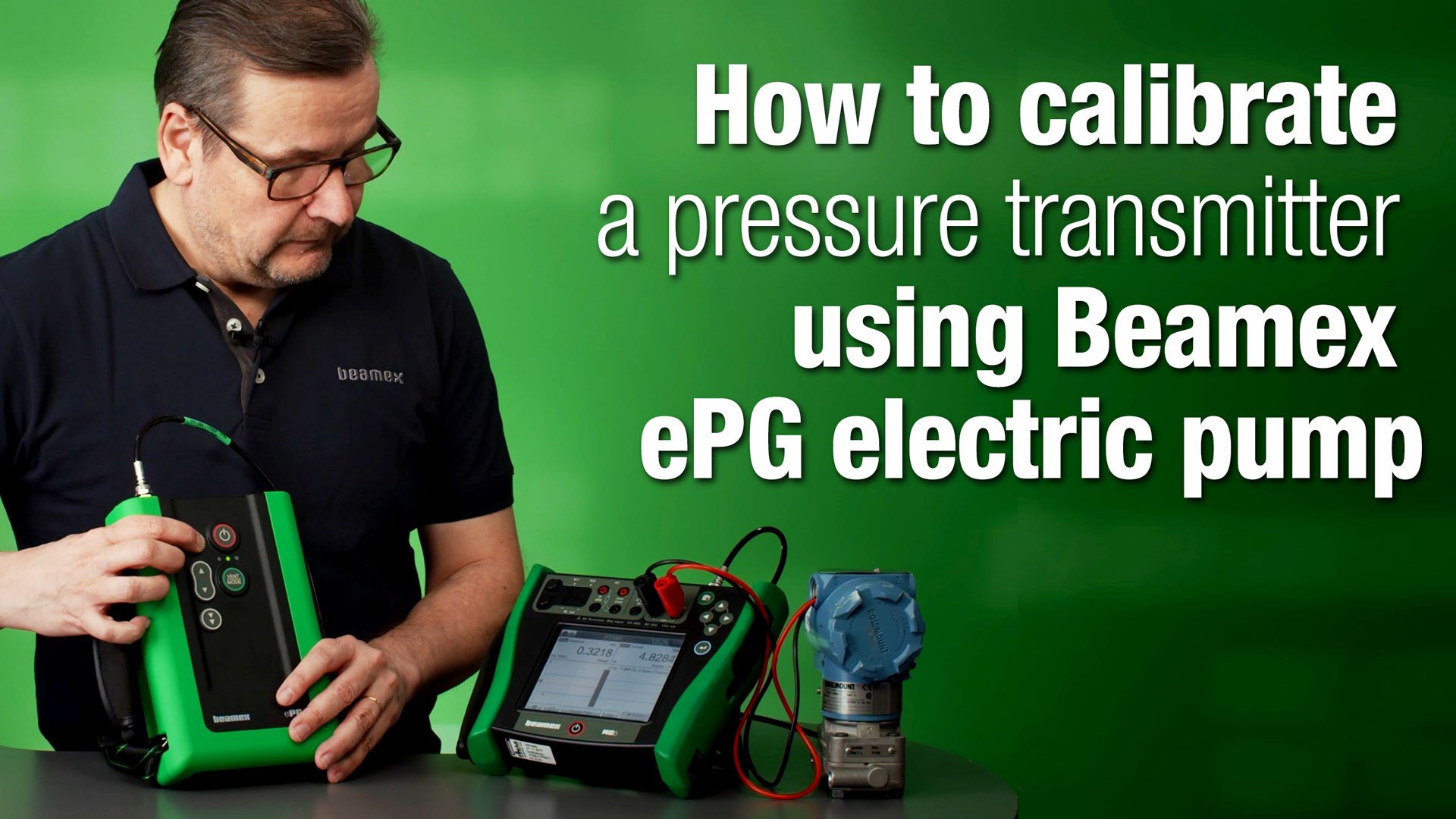 How to calibrate a pressure transmitter using Beamex ePG Beamex