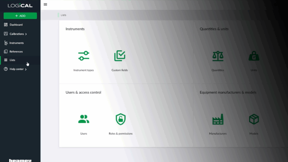 Beamex LOGiCAL, v2.6.0.
