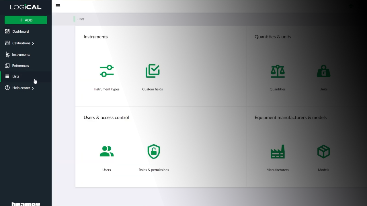 Beamex LOGiCAL, v2.6.0.