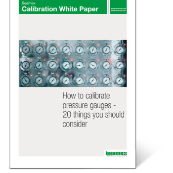 How to calibrate pressure gauges - Beamex white paper